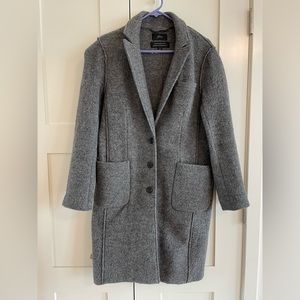 J. Crew Italian Boiled Wool Coat - Gray - 4